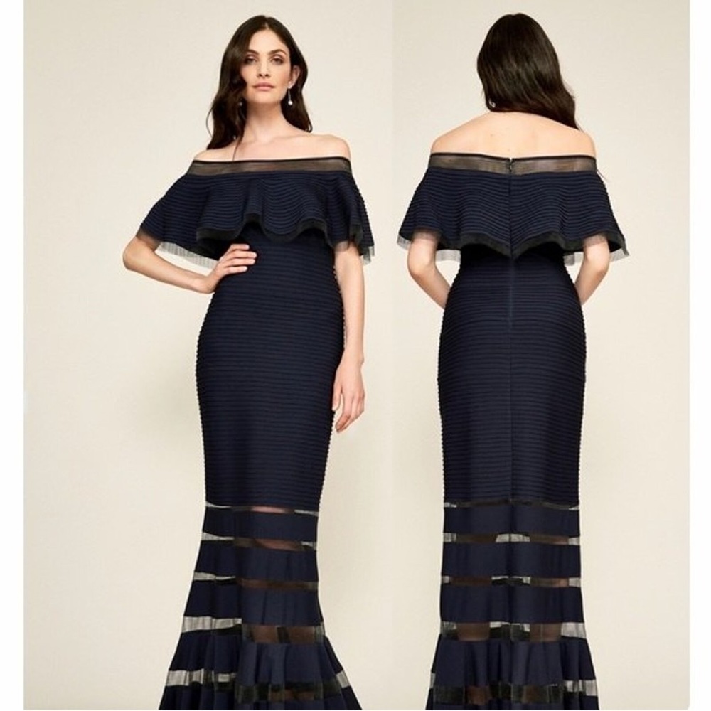 TADASHI SHOJI Tabora Off The Shoulder Gown